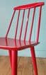 Danish mid century red chairs - SOLD